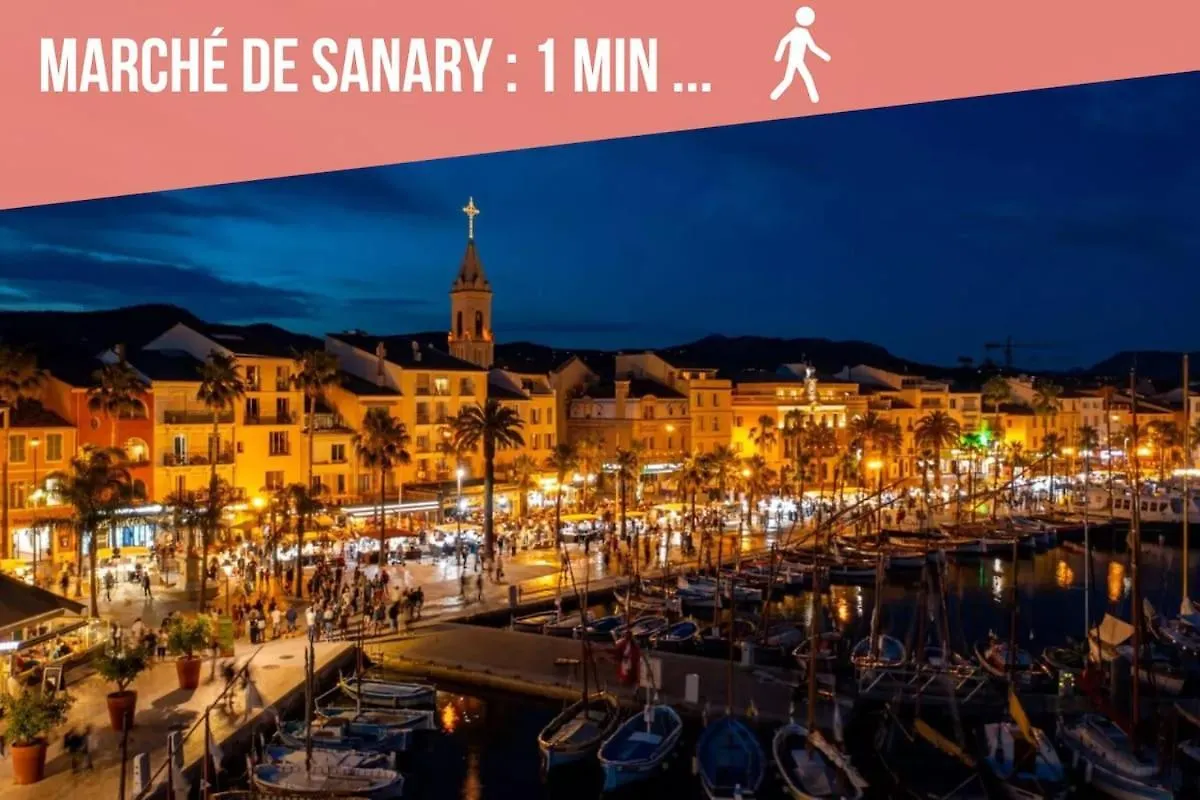 Apartment Le Cocon Cavet T3 Coeur Village Marche & Port Sanary-sur-Mer